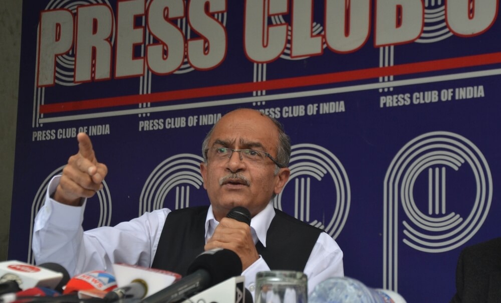 The Weekend Leader - Ahead of contempt hearing, Bhushan challenges validity of 'criminal contempt'